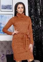 Сукня-гольф міді з кишенями «Мадлен» оптом | Розпродаж моделі 42-44, Кемел