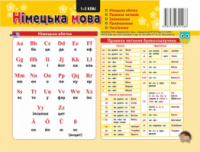 Картонка-підказка Німецька мова 1-2 класи. 20*15 см. Шпаргалка (Зірка)