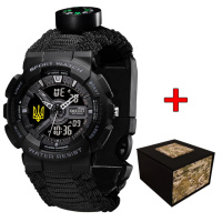 Awarder 005P Тризуб золото Black Паракордовий ремінець Black + Коробка