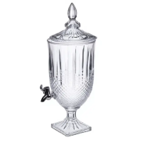 Лимонадниця скляна 3 літри з краном і кришкою HP-19-299