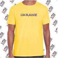 Футболка «UKRAINE» чоловіча, жовта