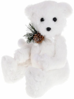 Декоративная игрушка «Белый Мишка» 23см