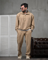 Чоловічий спортивний костюм бежевий Background ДЛ6443