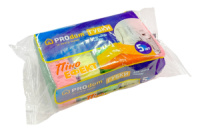 Губка для мытья посуды поролоновая пористая 90х60х30мм (5шт) (99533)