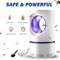 Лампа от комаров, Низковольтная лампа-убийца от комаров USB UV электрическая, Летающий мугген