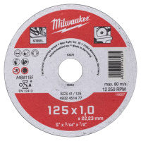 Диск відрізний по металу MILWAUKEE, SCS 41/125х1, діаметр 125мм