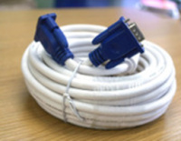 Кабель відео VGA 3+5 M/M (15 м) WHITE