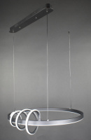 Люстра светодиодная подвесная LED светильник для квартиры на потолок лэд 27230 Черный 20-170х50х50 см.