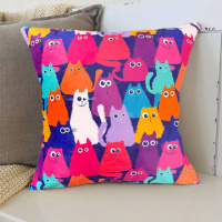 Подушка 3D Котики 2537_E 11982 50х50 см