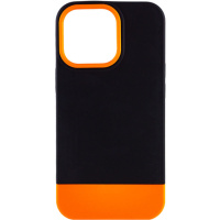 Чохол Apple iPhone 13 Pro Max (6.7«») - TPU+PC Bichromatic (Black / Orange) - купити в SmartEra.ua