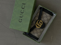 Великий гаманець-візитниця Gucci Marmont чорний