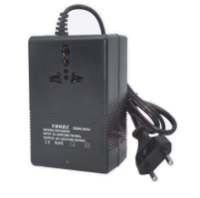 Преобразователь напряжения трансформаторный 200W Input 220 V/Output 110V, + универсальная розетка