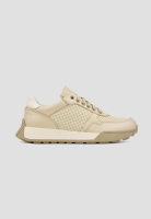 Кросівки бежеві шкіряні жіночі перфорація v7-o7-26
