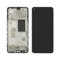 Дисплей для Realme 9 Pro Plus с чёрным тачскрином и корпусной рамкой OLED