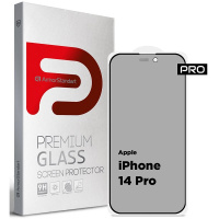 Захисне скло ArmorStandart Pro Anti-spy Matte для Apple iPhone 14 Pro Black (ARM68604)