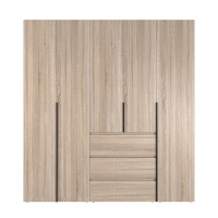 Шкаф распашной комбинированный №4 ART IN HEAD Light 2000x500x2200 Дуб Сонома (LTK0413000000)