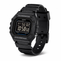 Чоловічий годинник Casio W-218H-1B — Спортивна модель з водозахистом 5 ATM та електронним дисплеєм