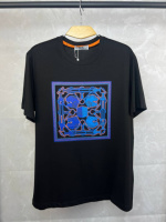 Футболка Hermes чорна з принтом f709