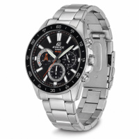 Чоловічий годинник Casio Edifice EFV-570D-1A з хронографом та сталевим браслетом