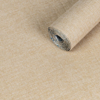 Льняные тёплые обои на самоклейке 2800х650х2мм Песочный меланж (D) SW-00001497