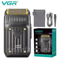 Електробритва VGR V-363, Тример для вусів, Електробритва з насадками для бороди, Тример бездротової