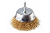 Щетка торцевая Intertool 100мм x 1/4« рифленая латунь (BT-9101)