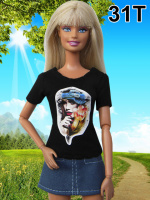 Футболка для кукол Барби