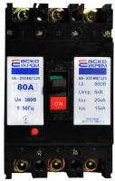 Автоматичний вимикач АСКО ВА-2004N/125 3p 80А (A0010040066)