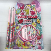 Зефір Косичка з Джемом Long Mello Полуниця 30 шт