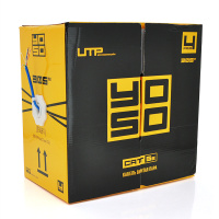 Кабель КВП 4х2х0,5мм, (UTP-cat 5E), YOSO, (CCA), для внутренных работ, blue, 305м