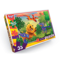 Мягкие пазлы «Трицераптор» S35-10-12, 35 элементов