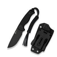 Нож фиксированный тактический Civvi Timberbark, (8.1 см) 14C28N / G10 черный