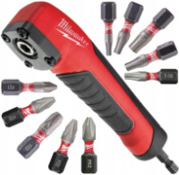 Насадка кутова SHOCKWAVE + 10 бит SHOCKWAVE 25мм MILWAUKEE