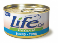 Консерва для кошек класса холистик LifeCat 85g Tuna, ЛайфКет 85гр Тунец в собственном соку