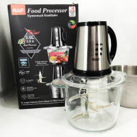 Блендер-измельчитель RAF R.7028 2 в 1, 300 Вт, 2 чаши, Бытовой мощный измельчитель продуктов