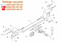 Тягово-сцепное устройство (фаркоп) Kia Ceed SW (universal) (2007-2012)