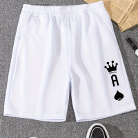 Білі чоловічі шорти з ДТФ