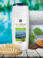 Бальзам-ополаскиватель VANILLA с экстрактом чаги свежесть+объем для жирных волос 250 г