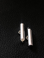 Слайдер. Размер 4×20 мм. Цвет - серебро. 1 шт