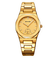 Жіночий класичний годинник Skmei 2681GDGD Gold-Gold з металевим браслетом та мінеральним склом