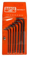 Набор оксидированных шестигранников TORX®, Bahco, 1995TORX/7T