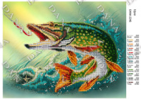 Заготовка під вишивку бісером Щука