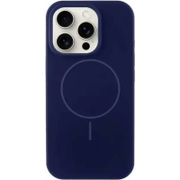 Чохол DM Silicone with MagSafe для iPhone 12 Midnight Blue