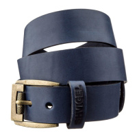 Чоловічий ремінь 711258 шкіряний Синій