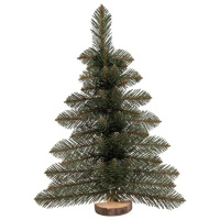 Искусственная елка настенная Полонина 60 см на деревянной подставке SOK-M-V-1