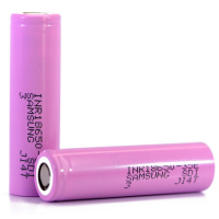 Аккумулятор 18650 Li-Ion Samsung INR18650-35E-CCC, 3350mAh, 8A, 4.2/3.6/2.5V, PINK, 2 шт в упаковке, цена за 1 шт