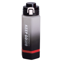 Бутылка для воды 650 мл бутылочка с поилкой для спорта и школы 23 см Keep Going Черная HP-14-47B