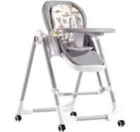 Стільчик-шезлонг для годування BabyChair Z901 з регульованою спинкою та столиком ∙ Шезлонг-стілець BabyChair Z901 з колесами та складною конструкцією