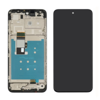 Дисплей для Motorola G13 с чёрным тачскрином и корпусной рамкой