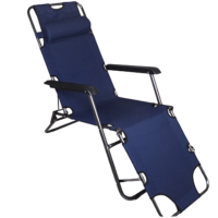 Складное кресло-шезлонг 3 положения с подголовником